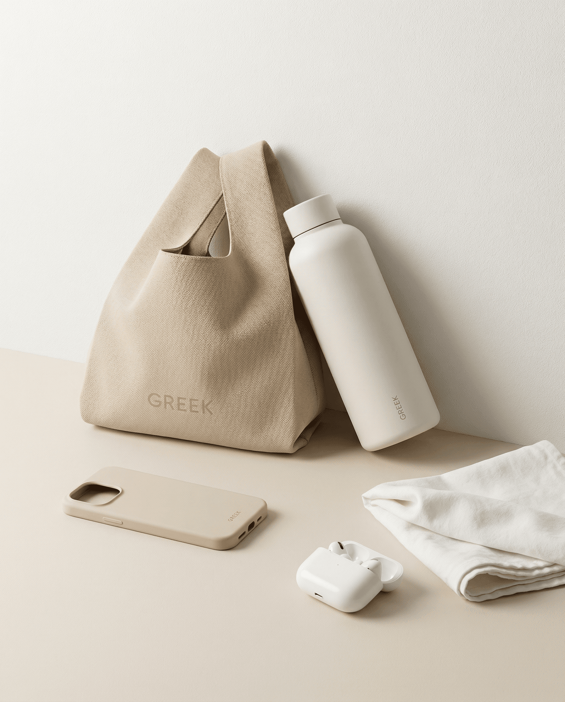 Kit Gostosa Grega — Knot bag GREEK com garrafa